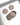 Coaster Set of 6 - Taupe