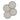 Damla Coaster Set Grey - Petrol