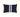Navy Blue Pillow, Yellow Piping