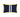 Navy Blue Pillow, Yellow Piping