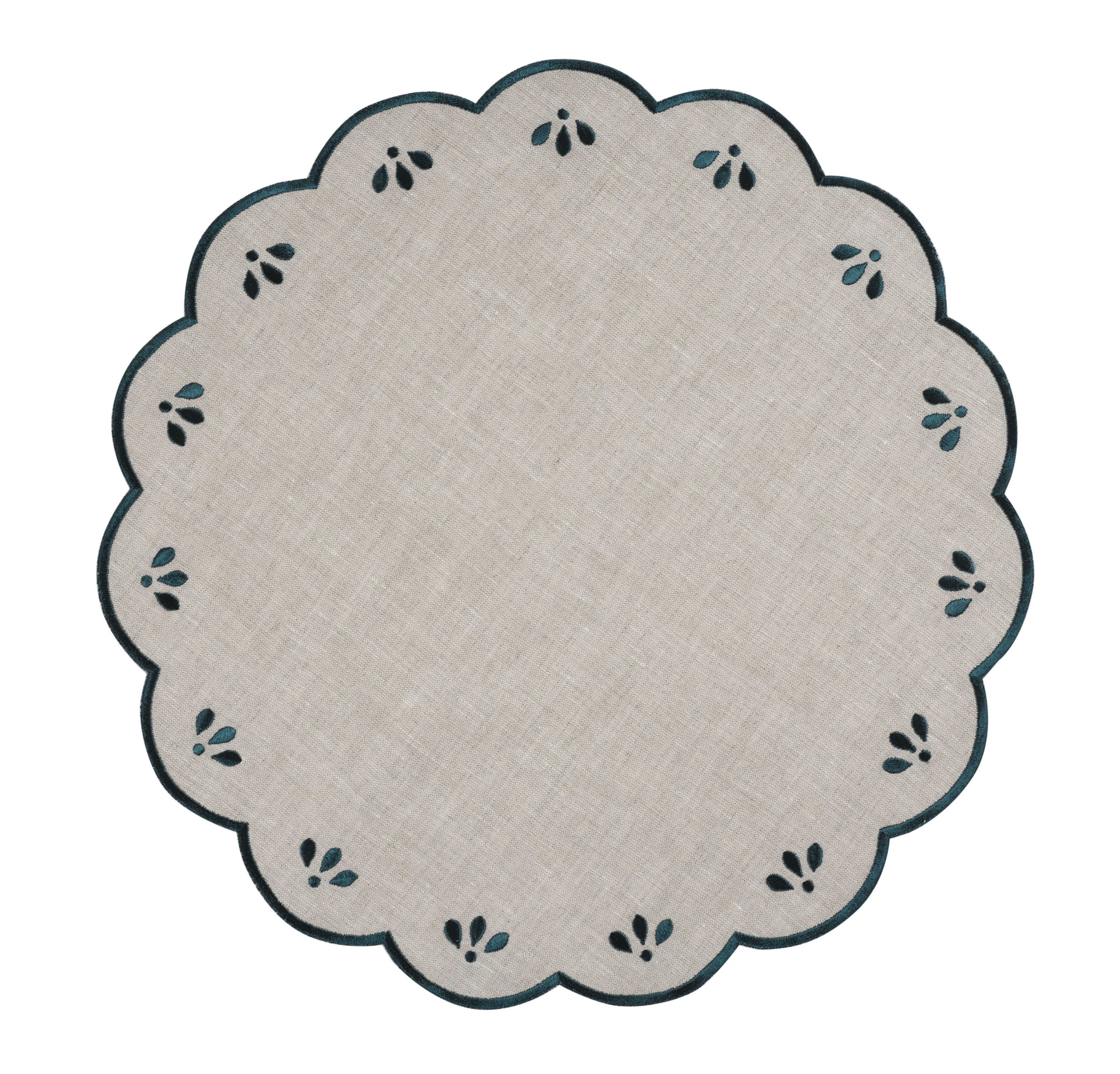 Damla Placemat Grey - Petrol