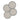 Damla Coaster Set Grey - Petrol