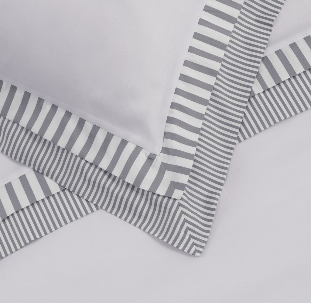 Latife Duvet Cover Set - Grey Striped