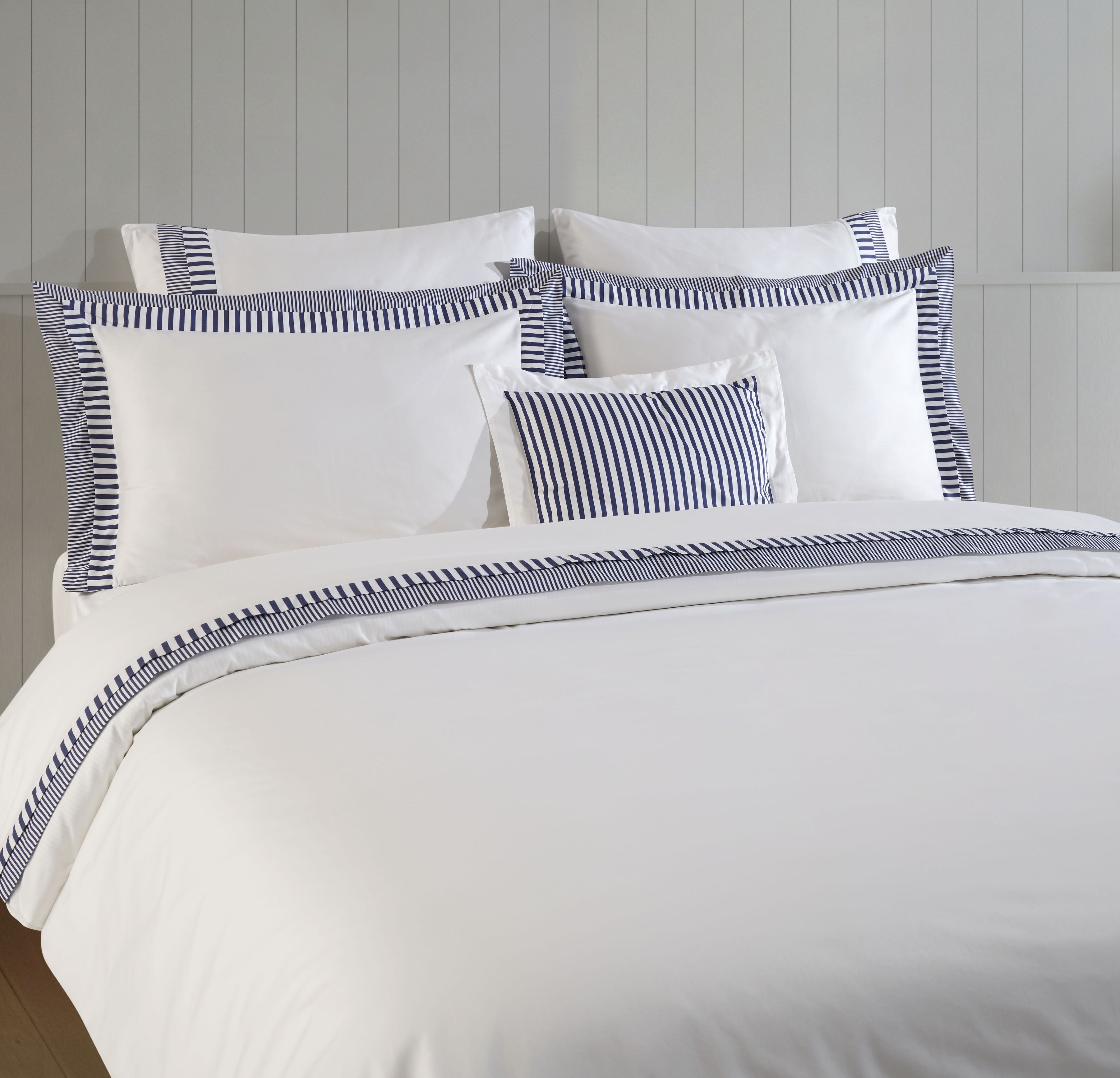 Latife Duvet Cover Set - Blue Striped