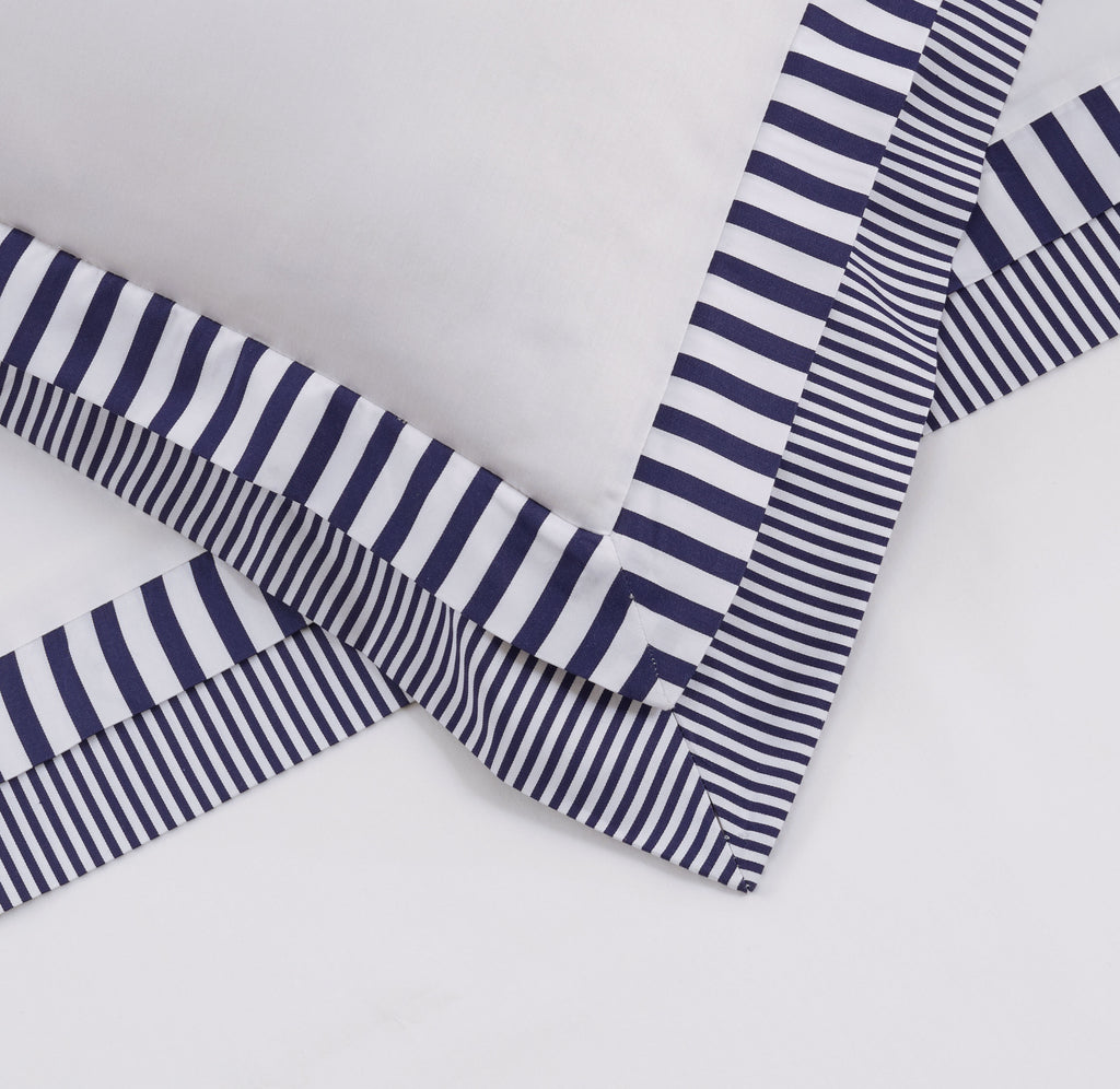 Latife Duvet Cover Set - Blue Striped