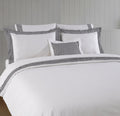 Latife Duvet Cover Set - Black Striped