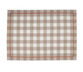 Plaid Placemat - Orange Piping