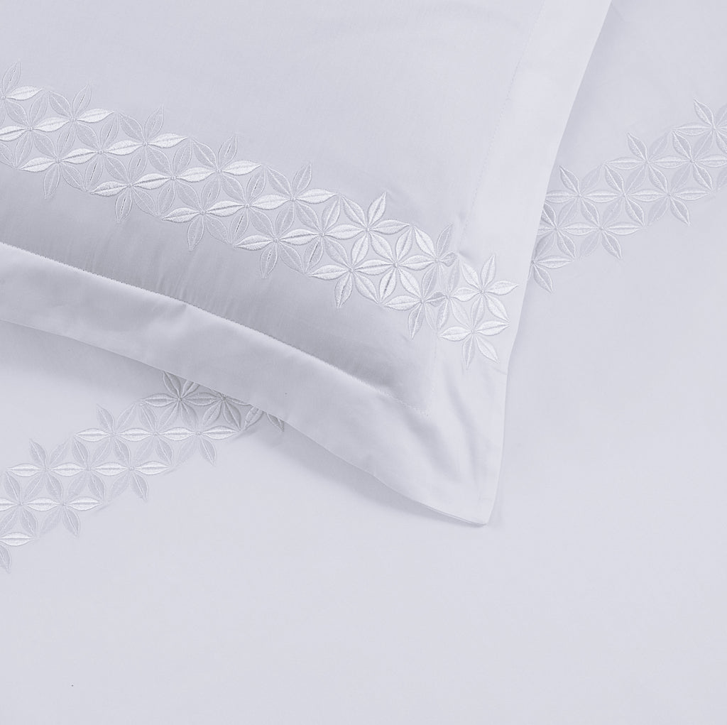 Leyla Duvet Cover Set - White