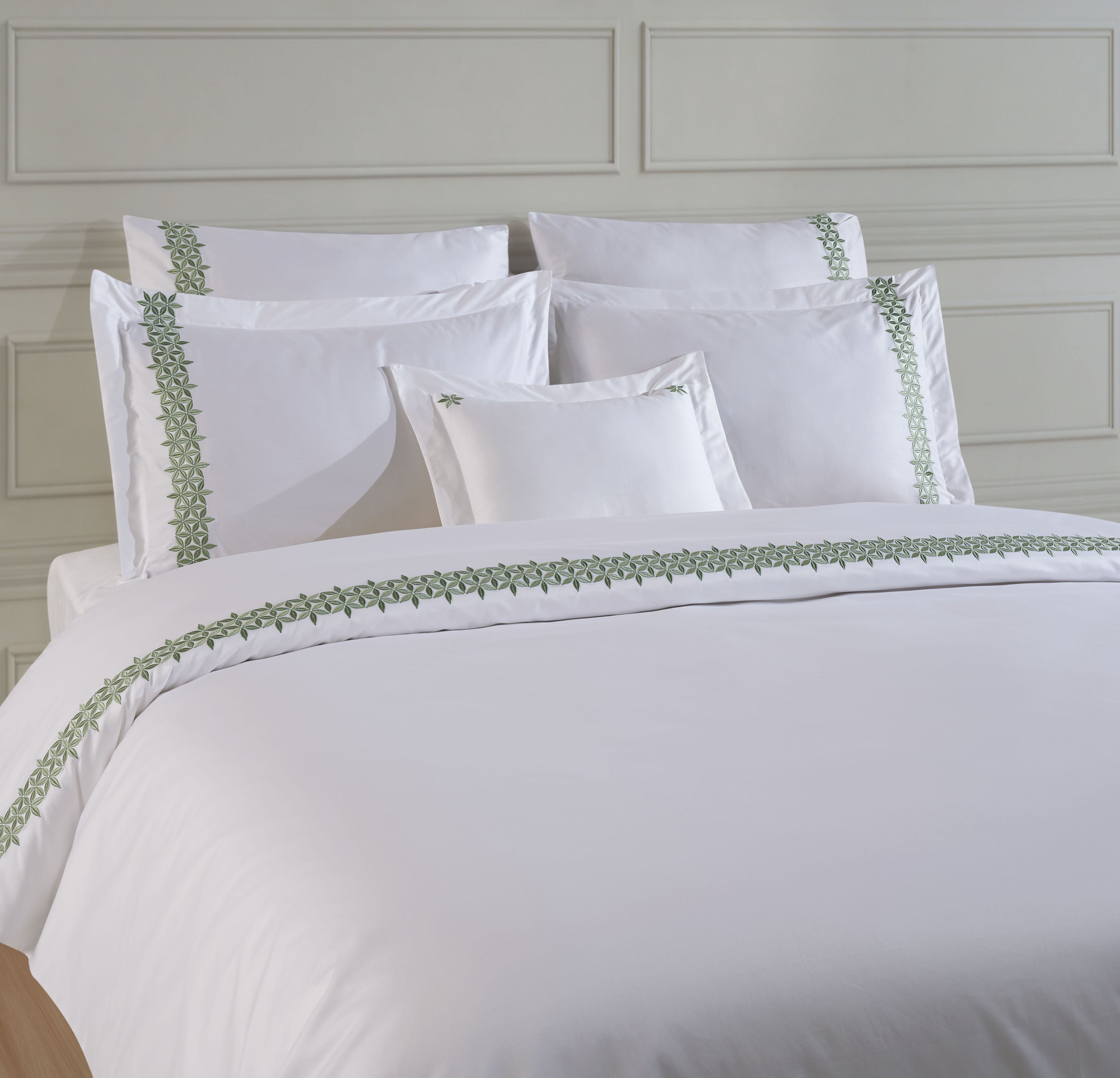 Leyla Duvet Cover Set - Celadon