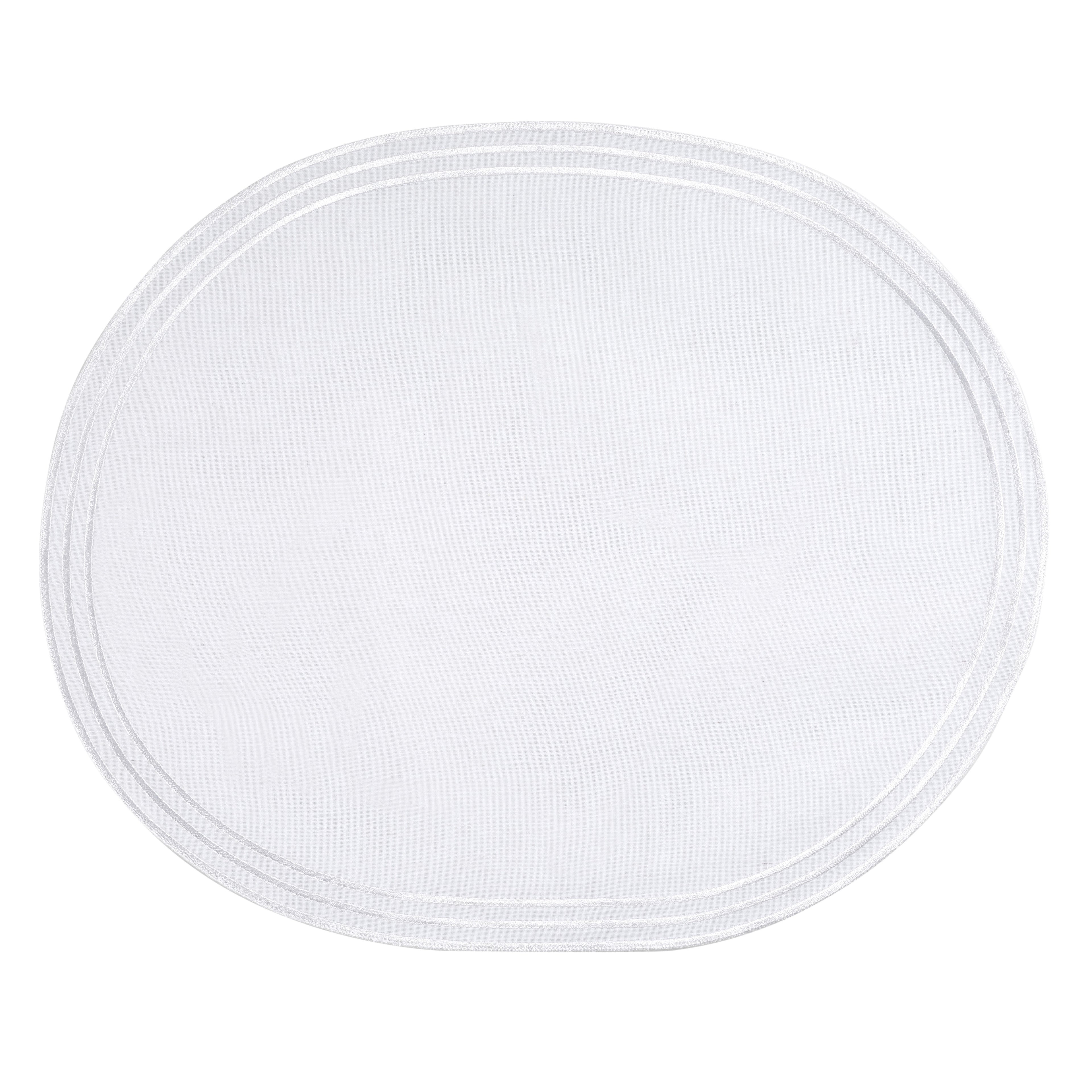 Oval Placemat - White