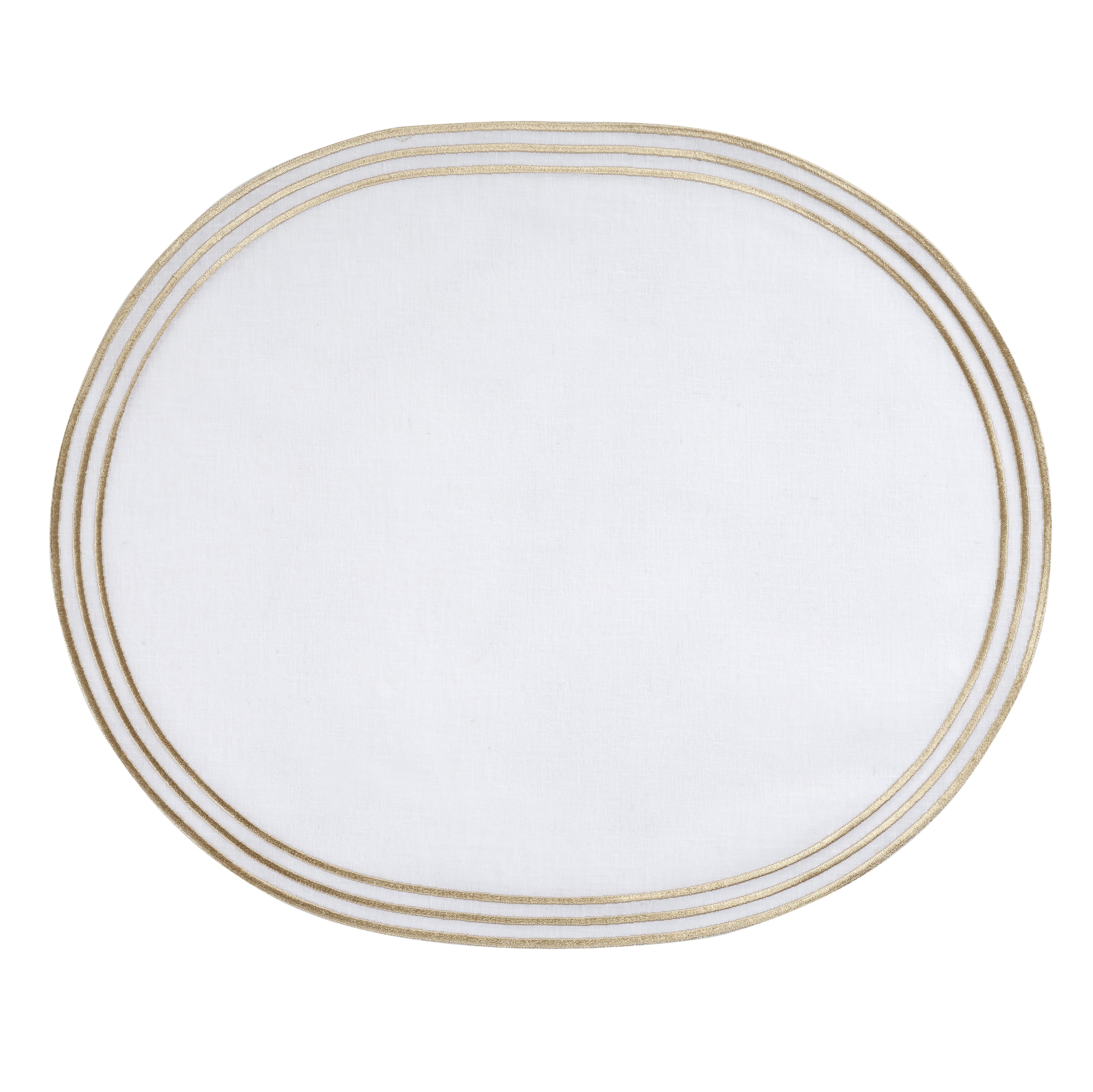 Oval Placemat - Gold