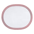 Oval Placemat - Vintage Red