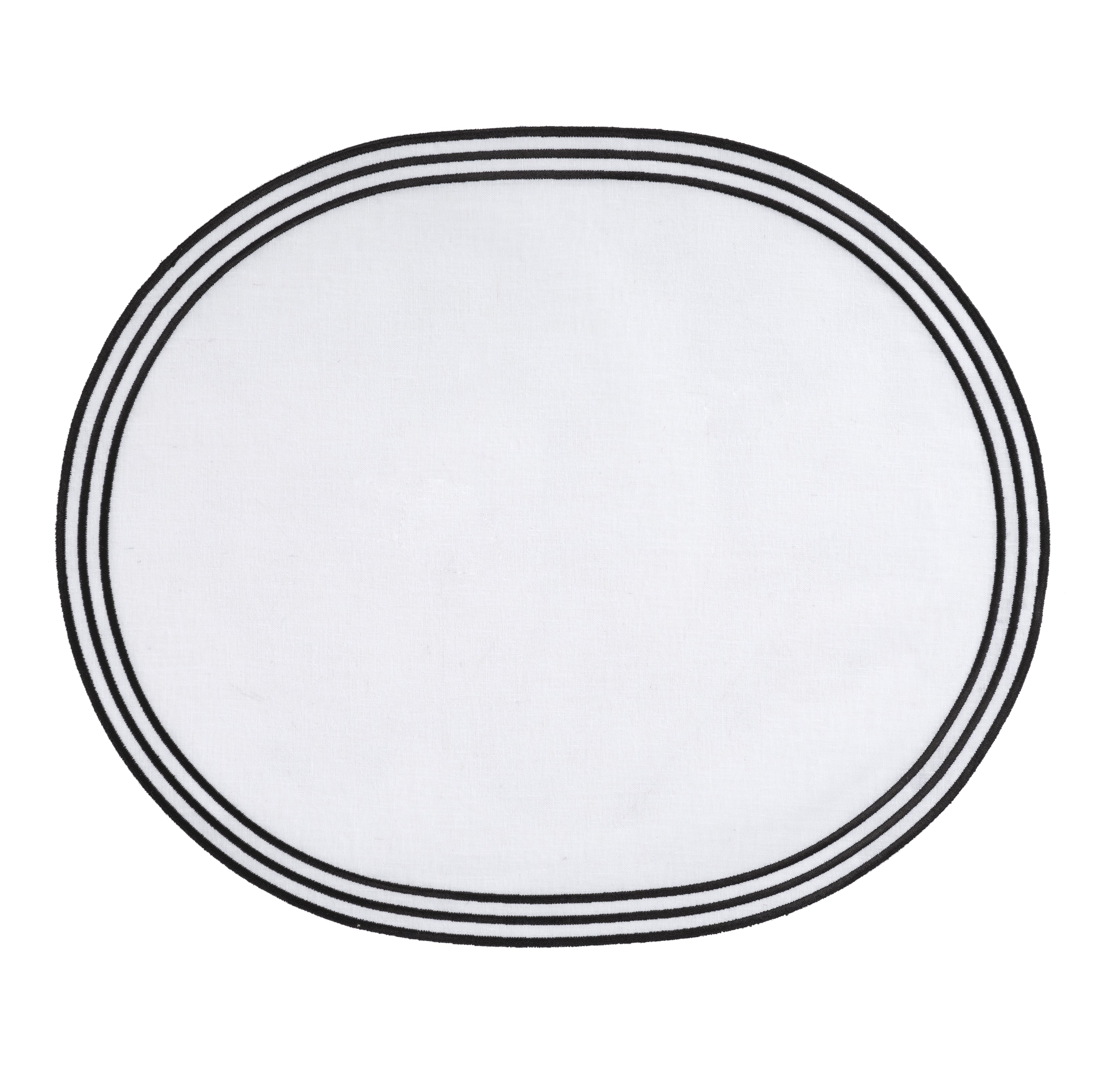 Oval Placemat - Black