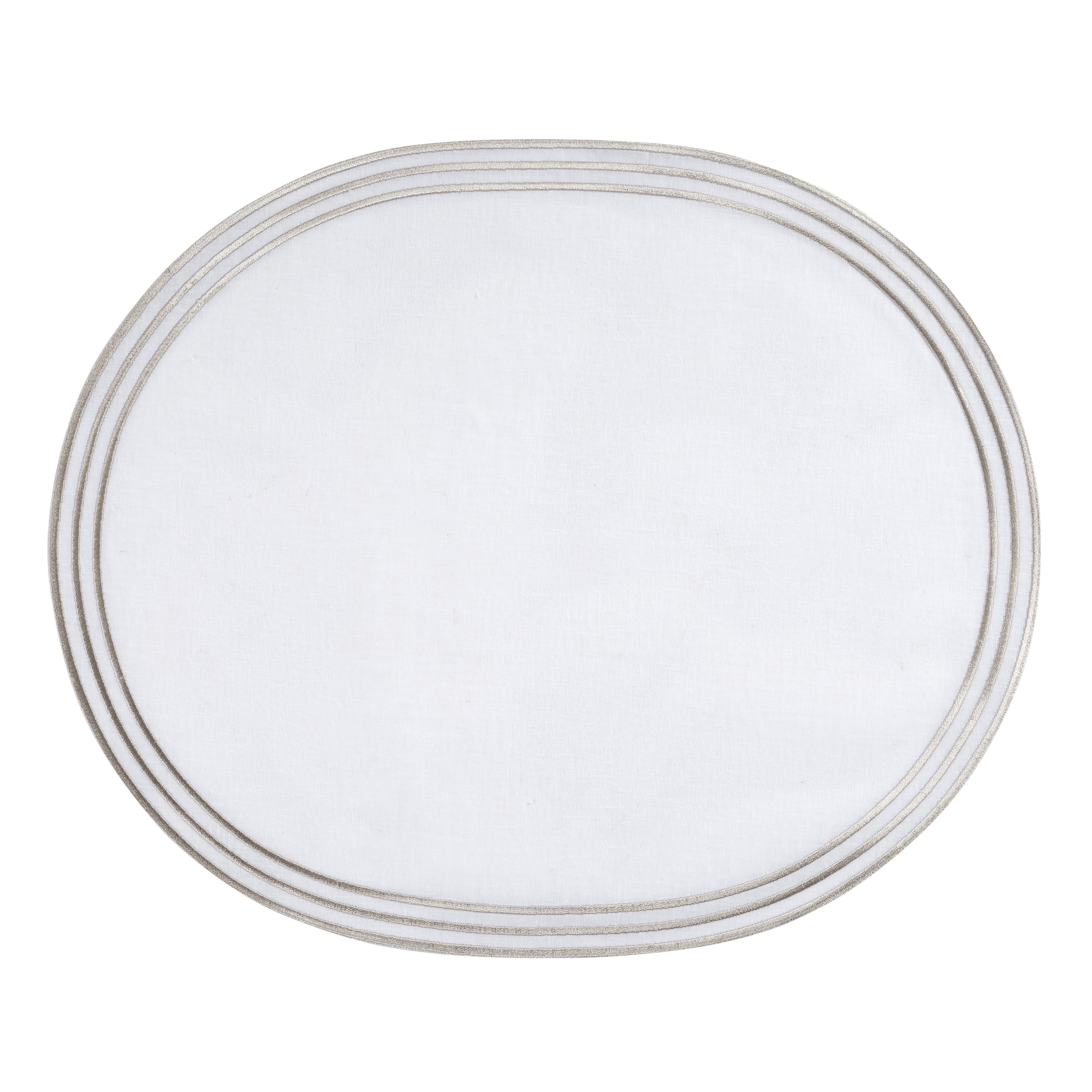 Oval Placemat - Beige
