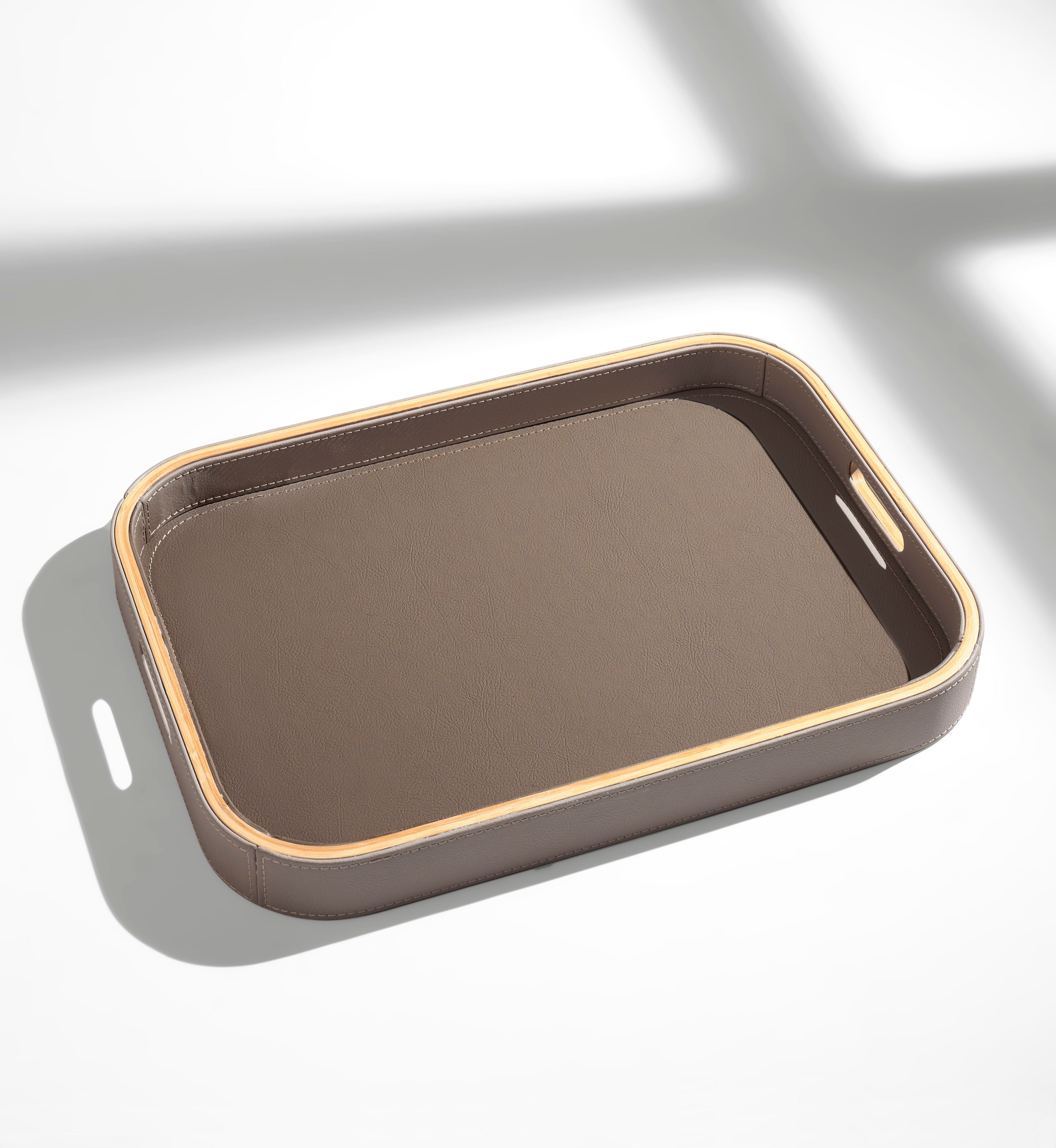 Oval Tepsi - Taupe