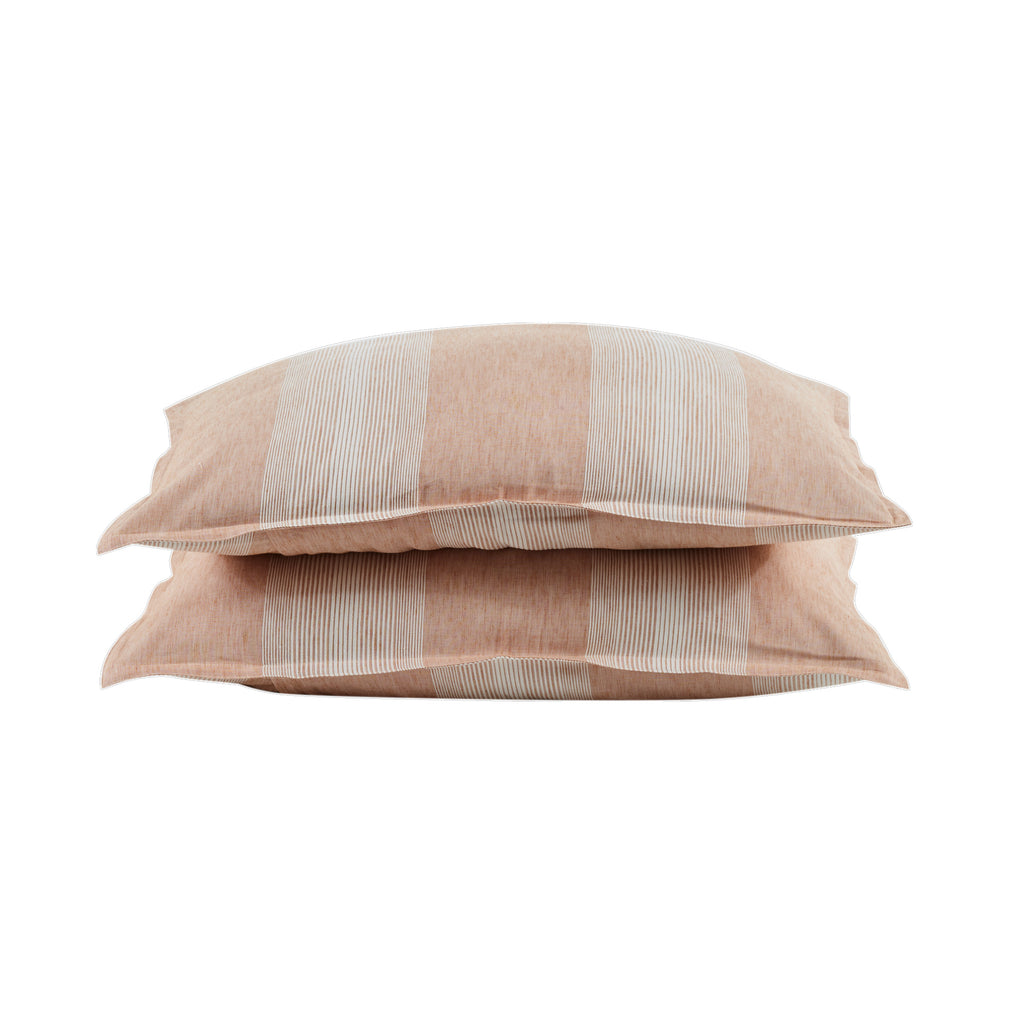 Ege Pillowcase Striped - Brick