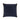 Linen Decorative Pillow - Navy Blue, Saffron Beaded