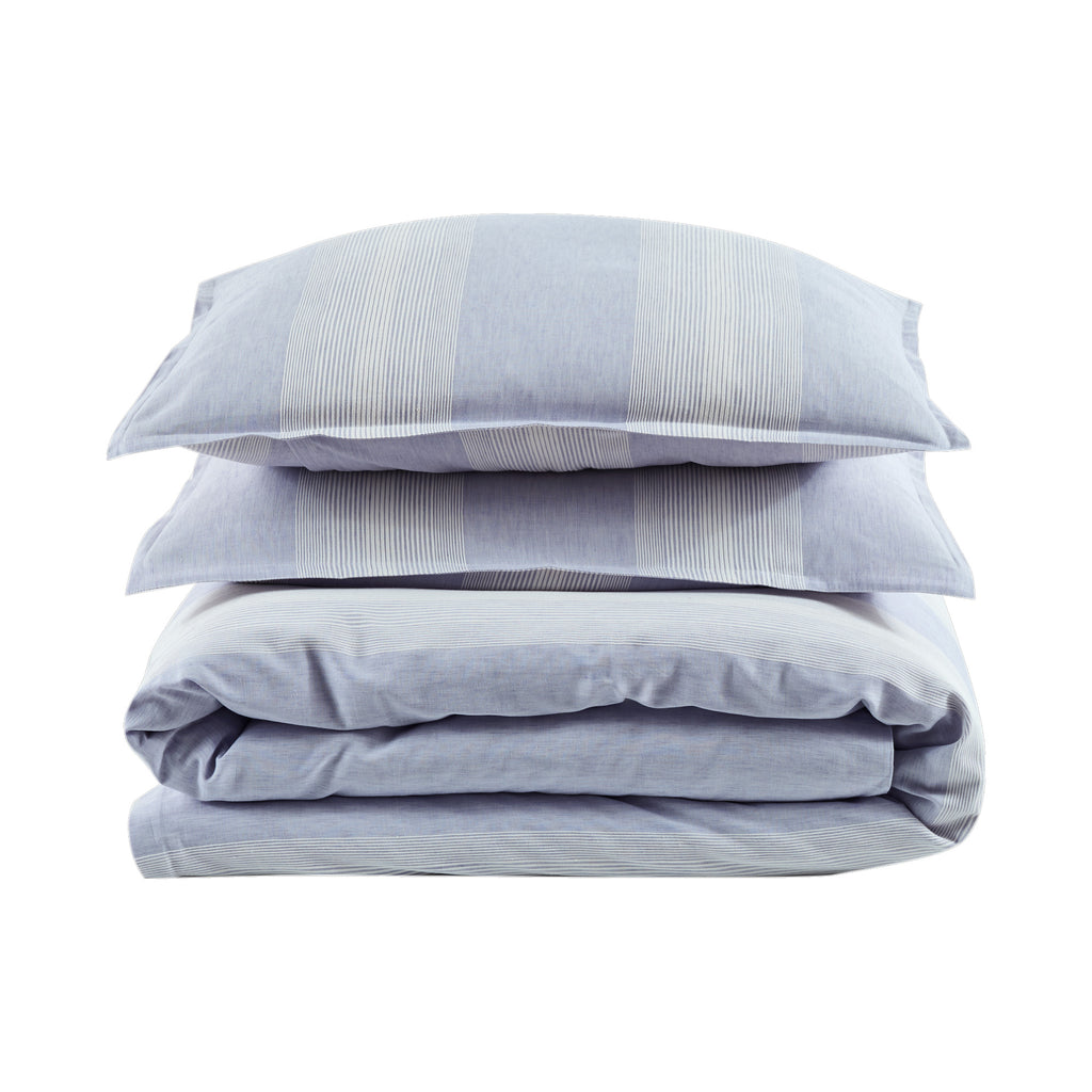 Ege Striped Pillowcase - Blue