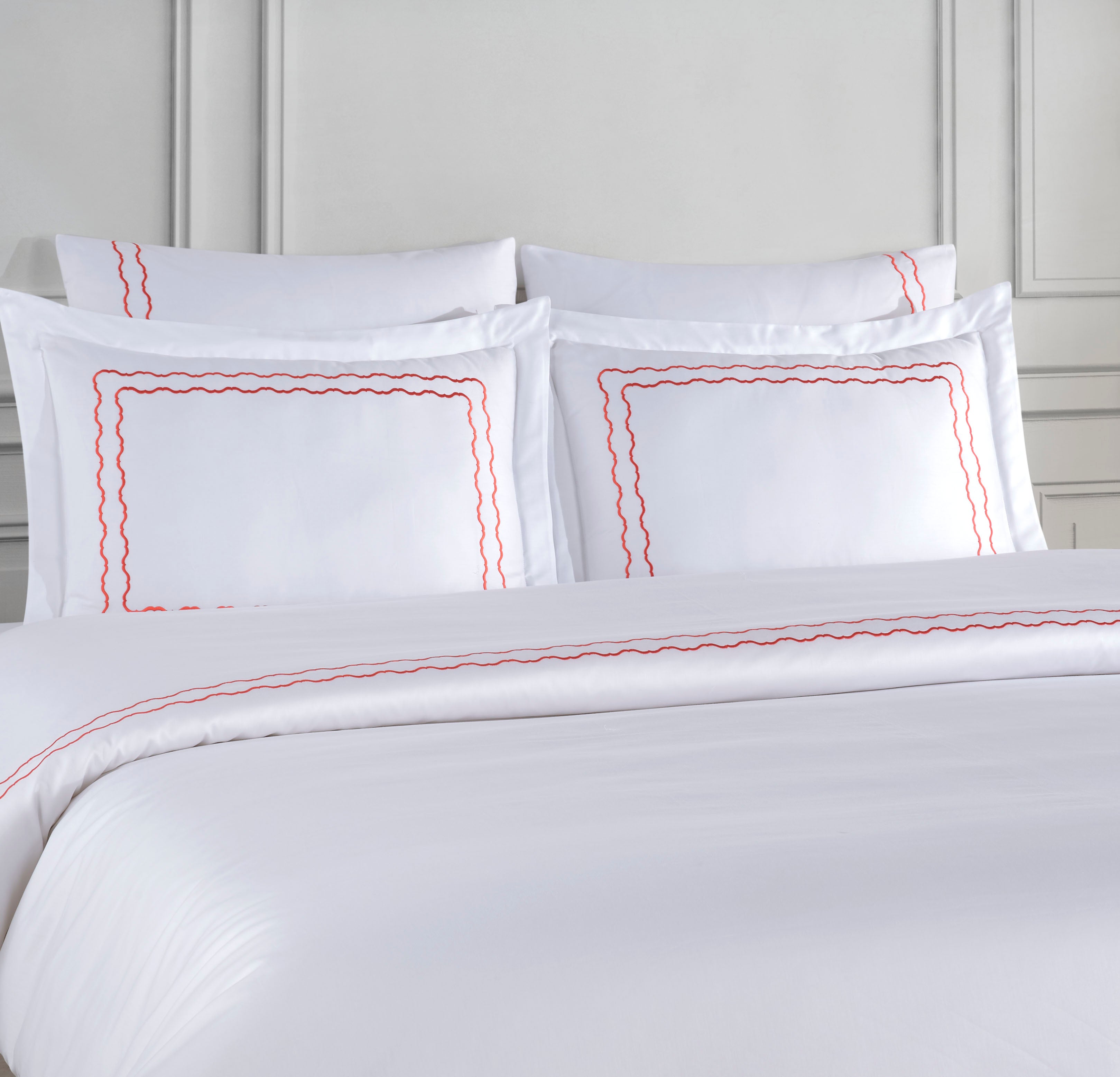 Müzeyyen Duvet Cover - Coral