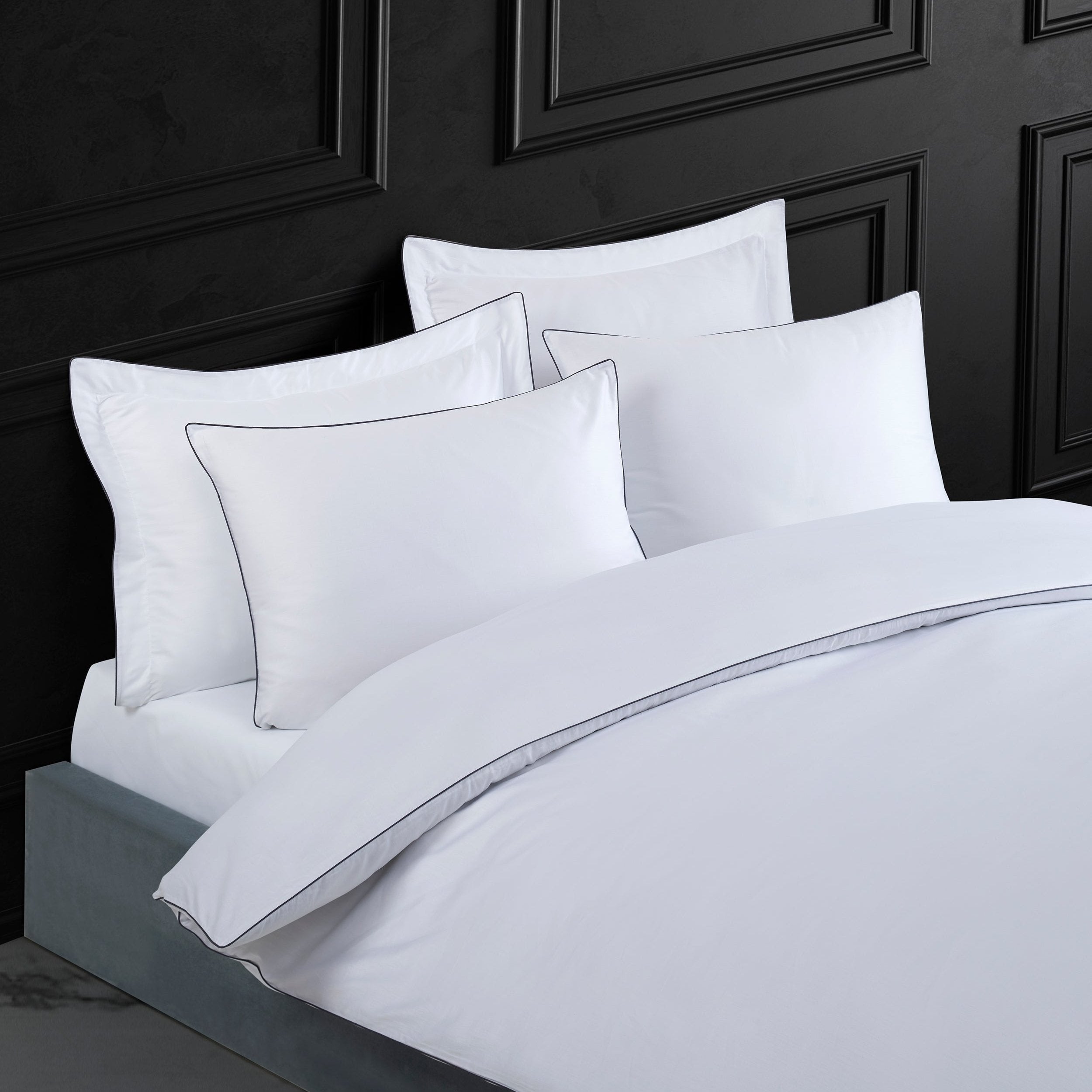 Mualla Duvet Cover Set - Anthracite